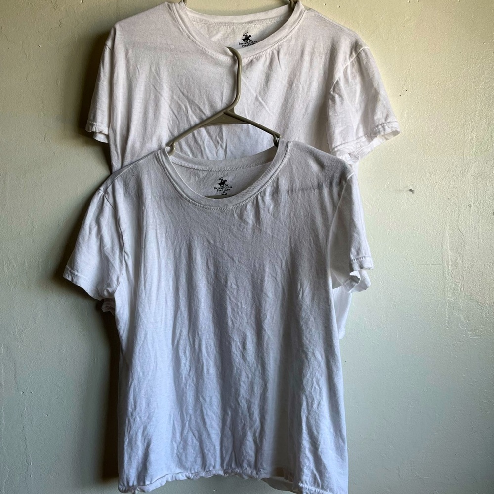 Beverly Hills Polo Club, white t-shirt. Size medium